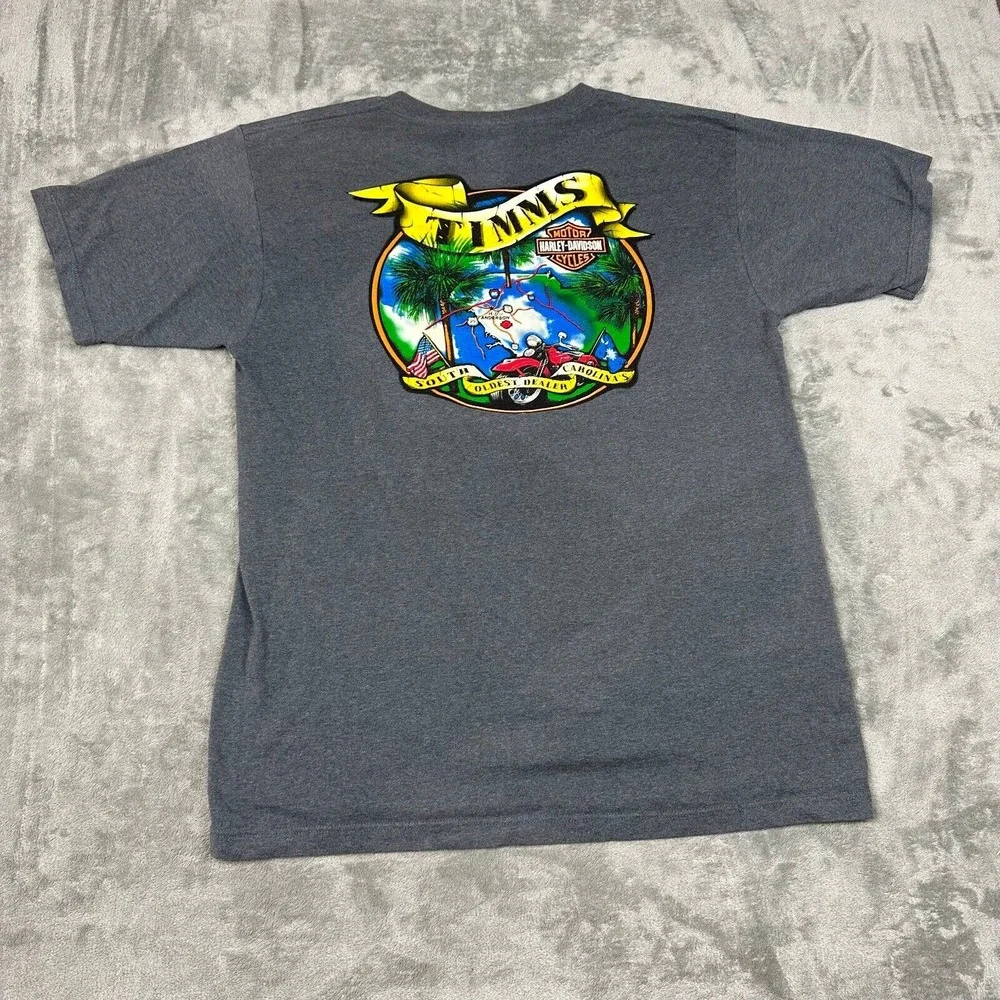 Harley Davidson‎ Motorcycles Graphic T Shirt Mens XL Gray Short Sleeve USA Made - Picture 3 of 7